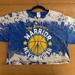 Distressed GOLDEN STATE WARRIORS Crop top ✨